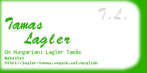 tamas lagler business card