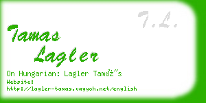 tamas lagler business card